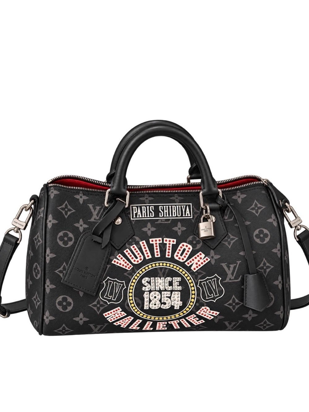 Stunning Black Monogram Keepall Bandoulière 25 Satchel